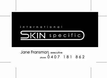 Photo: Jane Oxford Skin Profile